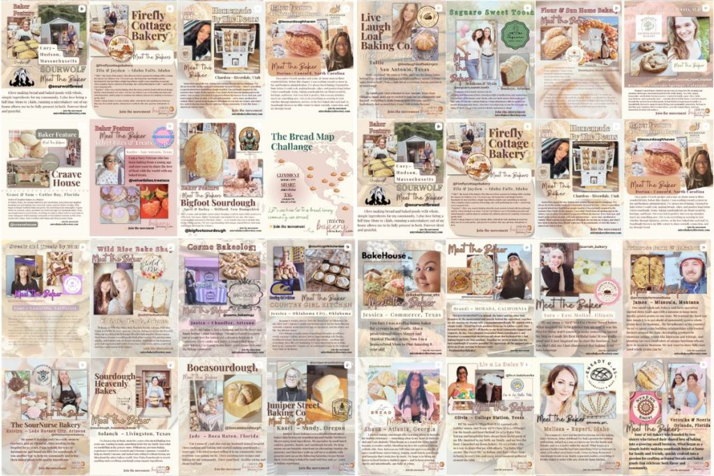 Community of microbakery home bakers sharing handcrafted sourdough.