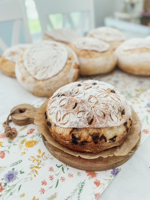 Fresh sourdough bread