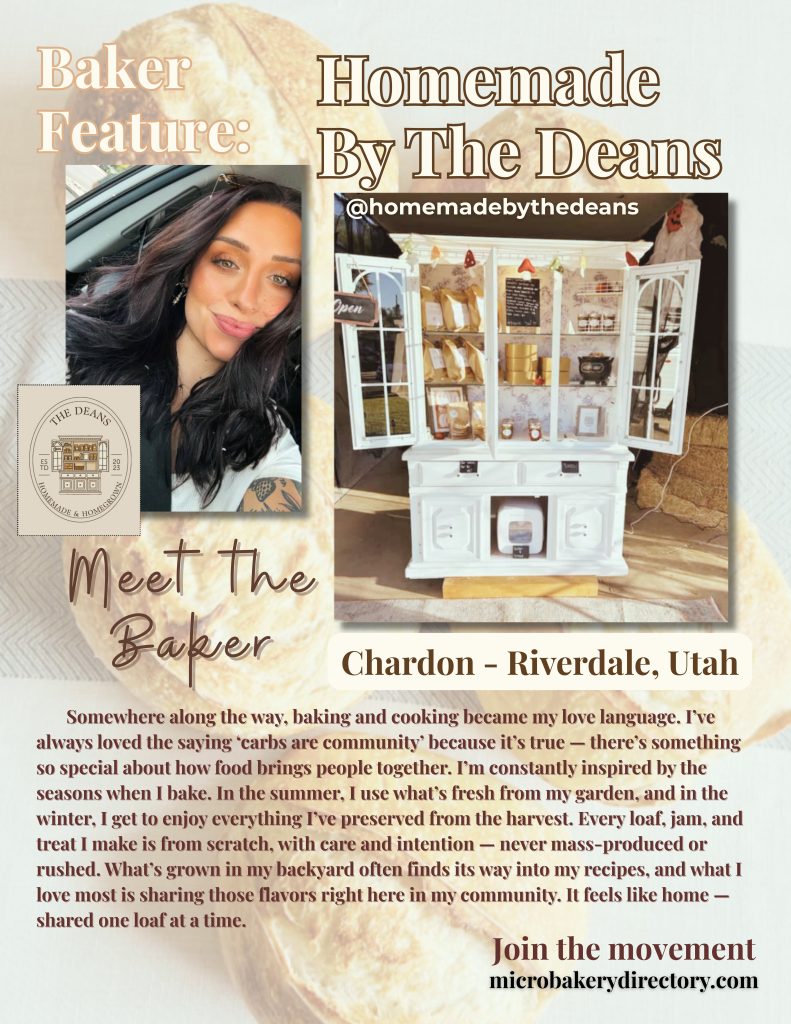 Homemade By The Deans cottage bakery Utah Chardon Dean