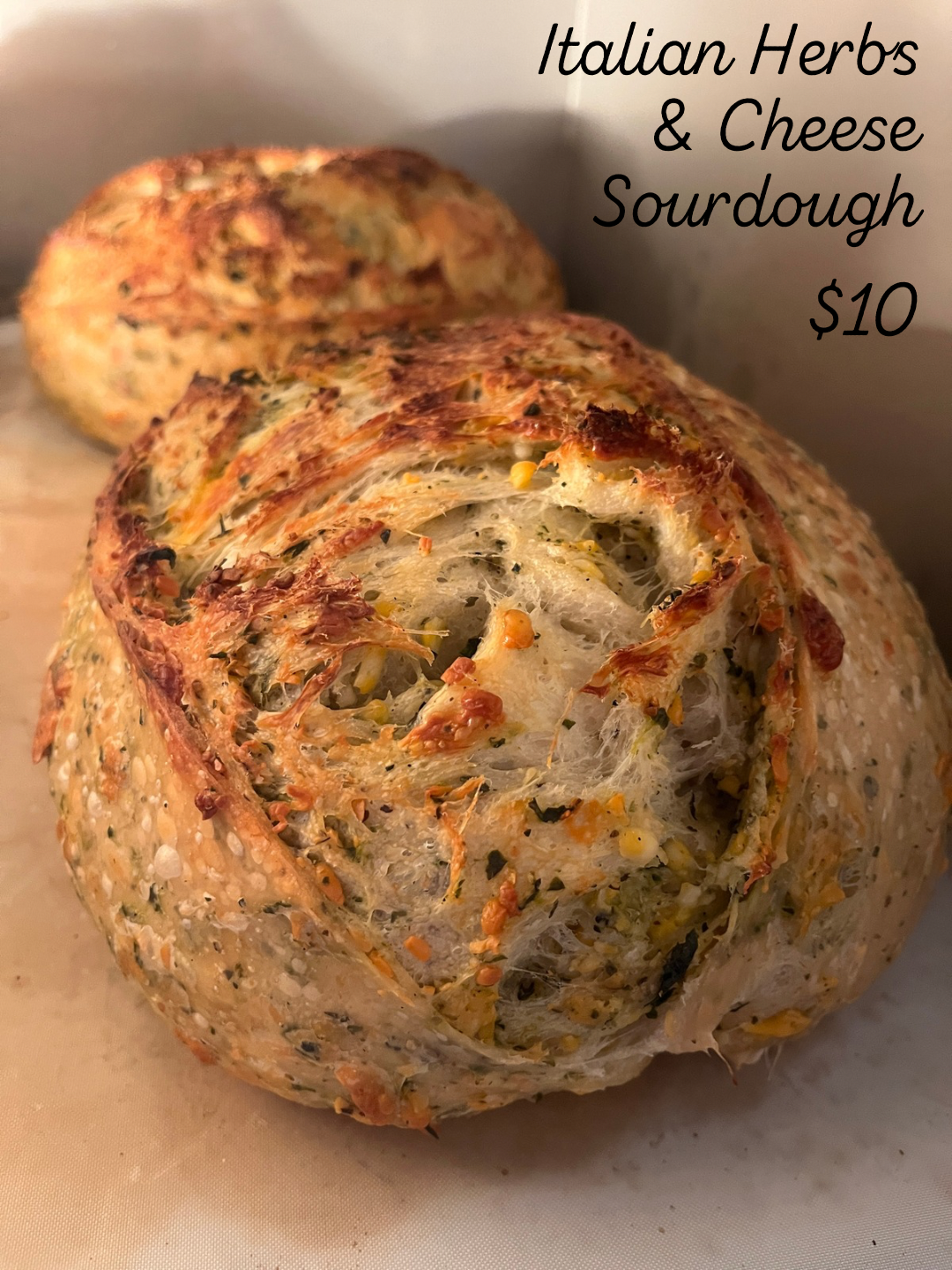 Italian Herb & Cheese Sourdough
