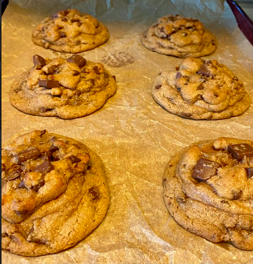 Sourdough Browned Butter Chocolate Chunk Cookies